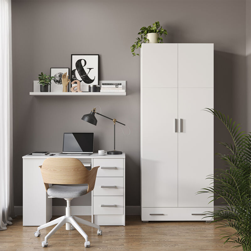 Vicco - Aktenschrank Frank, Weiß, 80 X 182.4 Cm Mit Schublade