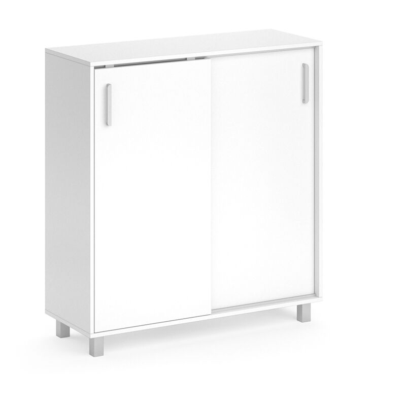 Vicco - Armoire à chaussures Viva, Blanc, 100.2 x 108 cm