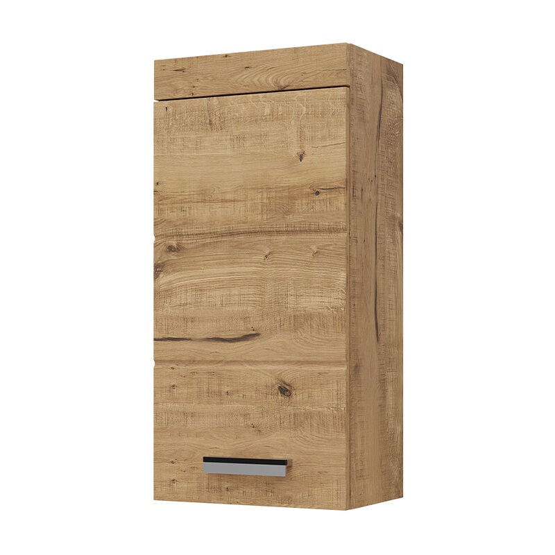 Vicco - Armoire murale de salle de bain Luna, Chêne Wotan, 37 x 77 cm