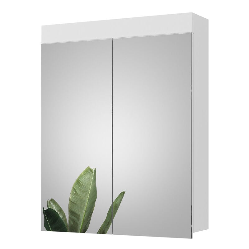 Armoire de toilette Luna, Blanc, 60 x 77 cm, Vicco