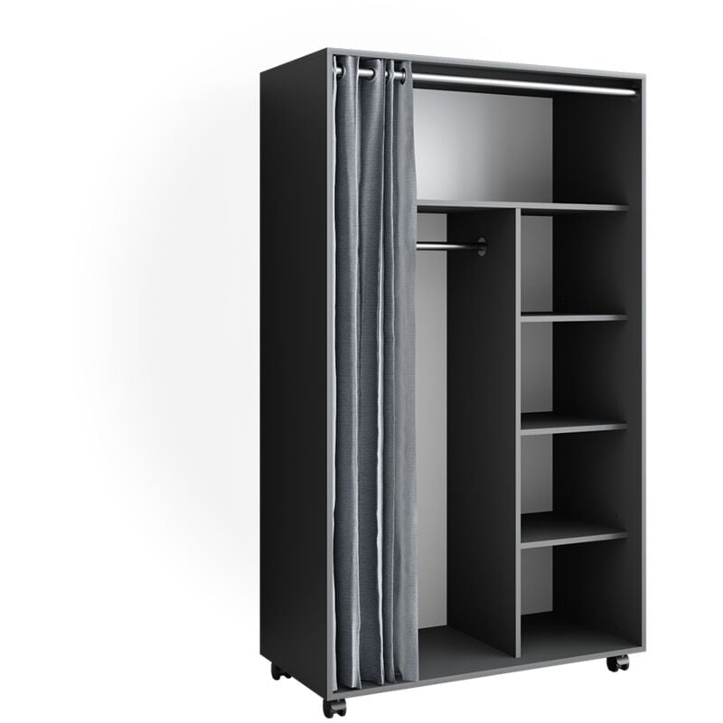 Armoire Doros, Gris, 100 x 168 cm Vicco