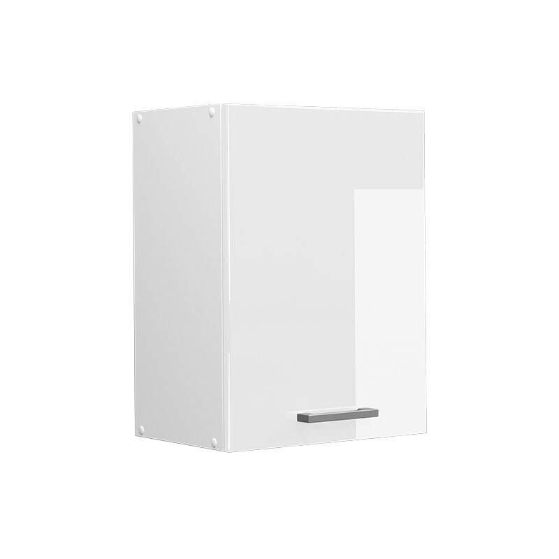Armoire suspendue universelle R-Line, Blanc Haute brillance, 45 cm avec porte Vicco