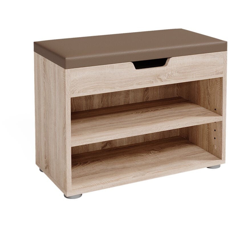 Banc pour chaussures Rolfe, Sonoma, 60 x 45 cm Vicco