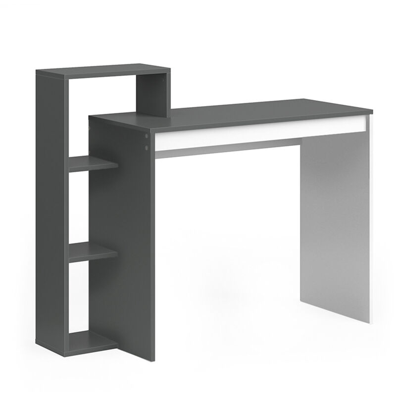 Vicco - Bureau Leo, Anthracite/blanc, 110 x 40 cm