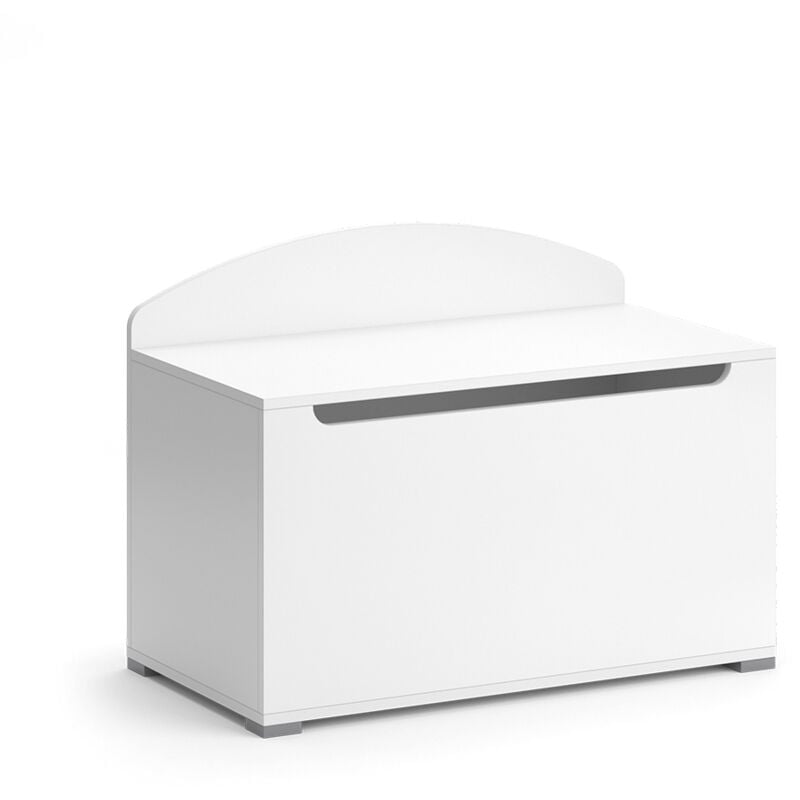 Vicco - Coffre à jouets Arno, Blanc, 85 x 63.7 cm avec couvercle