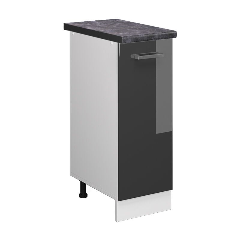 Meuble de cuisine R-Line, Anthracite Haute brillance, 30 cm, pt Anthracite Vicco