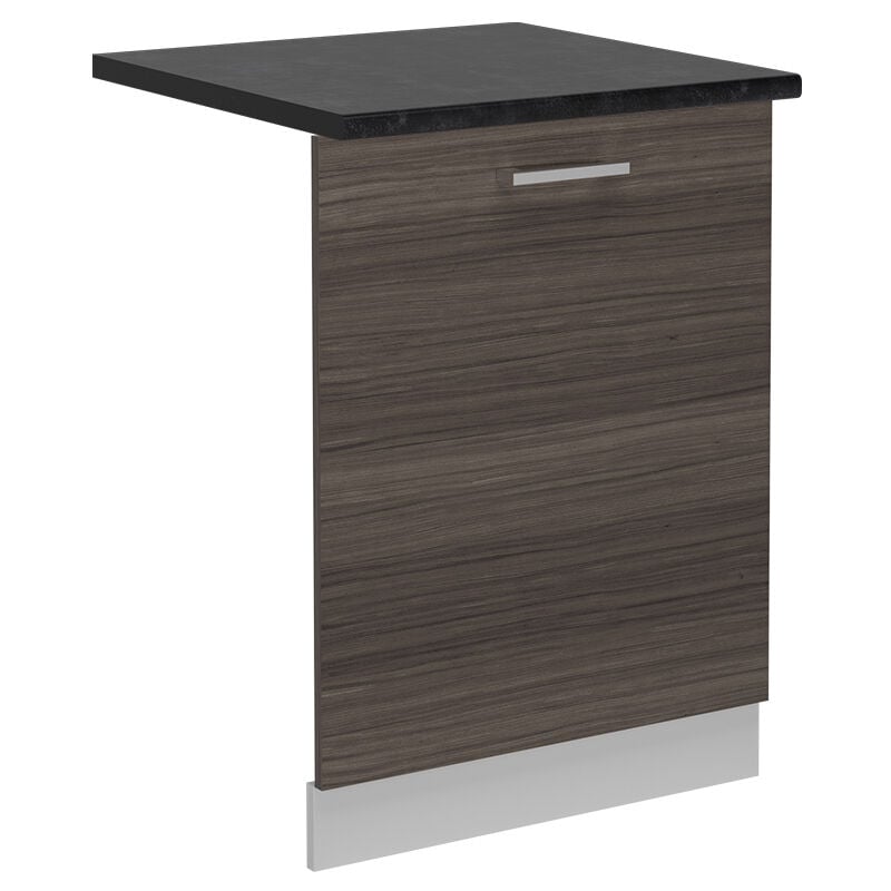 Panneau de lave-vaisselle R-Line, Gris noble, 60cm, PT Anthracite, Vicco