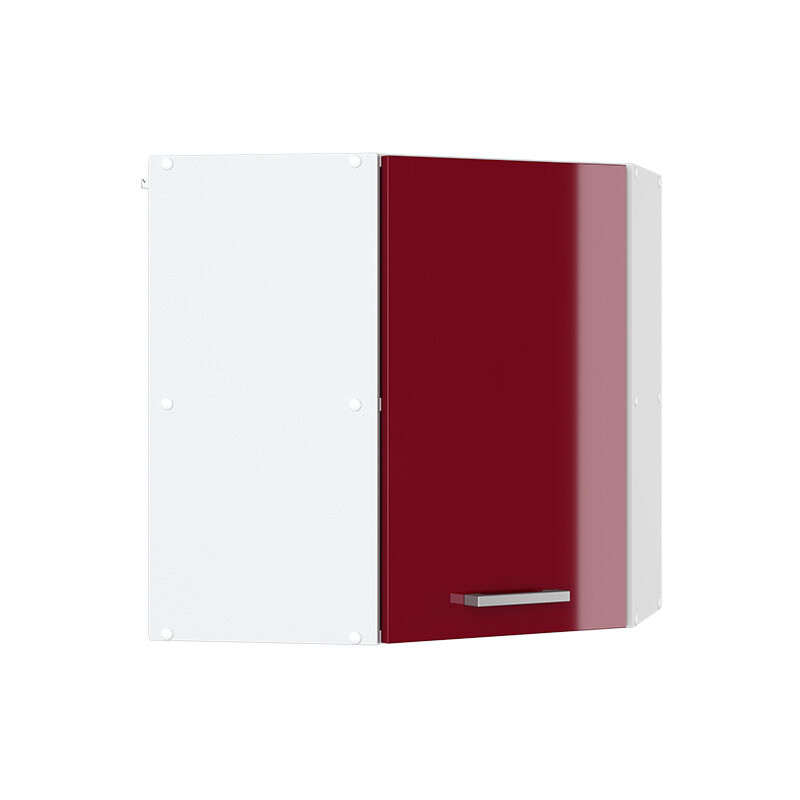 Elément haut de cuisine R-Line, Rouge bordeaux Haute brillance, 57 cm Vicco