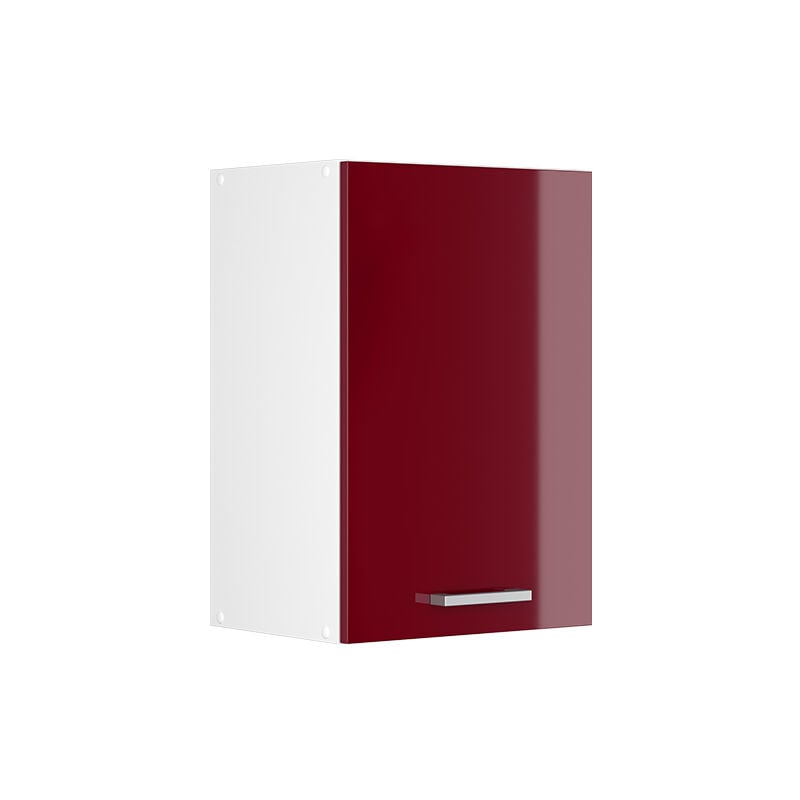 Elément haut de cuisine R-Line, Rouge bordeaux Haute brillance, 40 cm Vicco