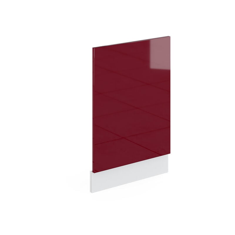 Façade R-Line, Rouge bordeaux Haute brillance, 45 cm sans plan de travail, Vicco