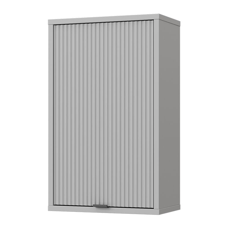 Armoire murale de salle de bain Eliza, Gris, 40 x 65 cm avec 2 étagères, Vicco