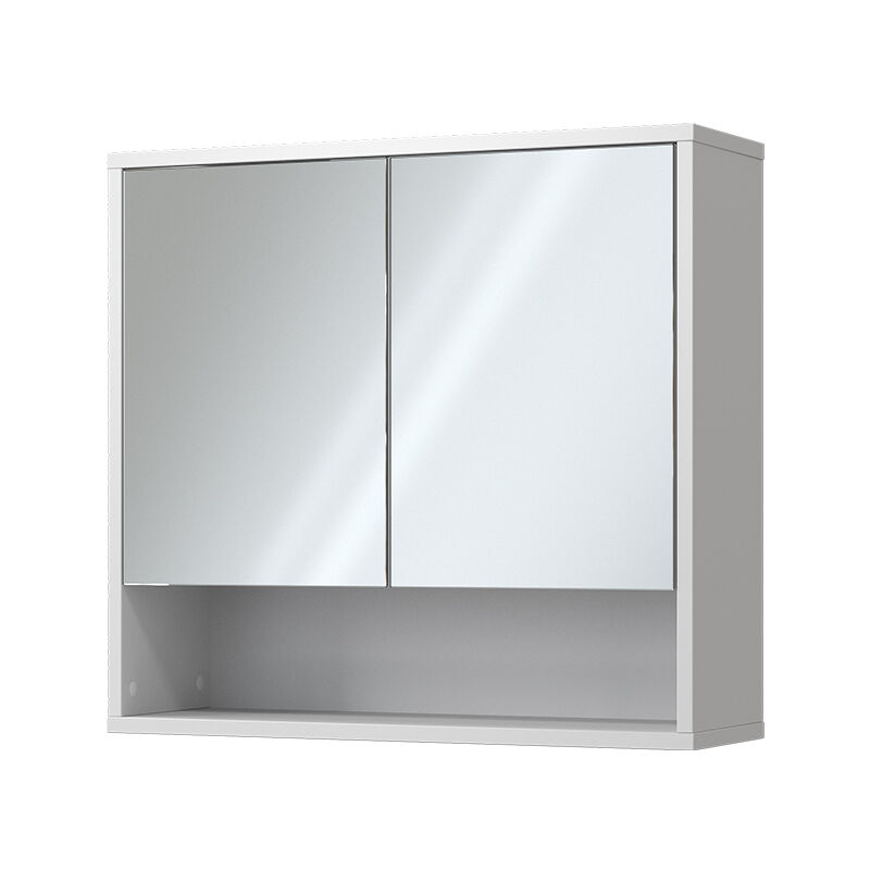 Vicco - Armoire de toilette Eliza, Blanc, 70x65cm avec 2 portes