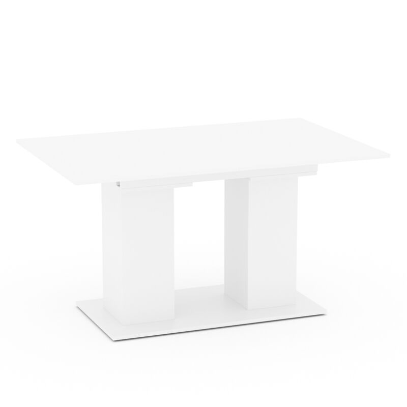 Vicco - Esstisch DIX 140 - 180 cm Weiß matt Esszimmertisch ausziehbar Küche Tisch