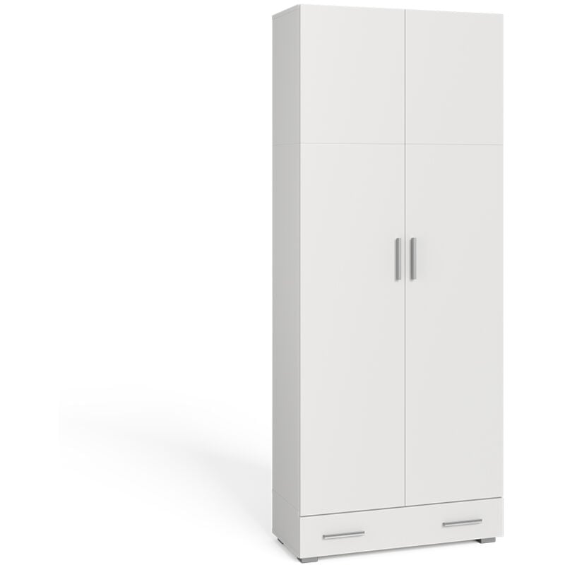 Vicco - tagère à dossiers Ingo, Blanc, 80 x 182.4 cm avec tiroir