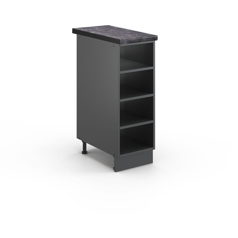 Etagère de cuisine Fame-Line, Anthracite, 30 cm, pt Anthracite Vicco