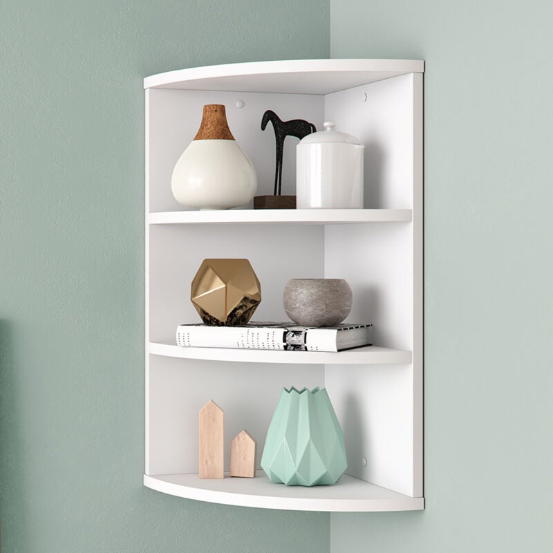 Vicco - tagère d Ecki, Blanc, 30 x 60 cm