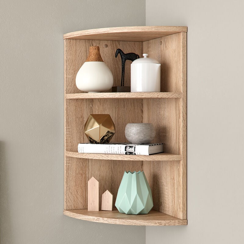 Vicco - tagère d'angle Ecki, Sonoma, 30 x 60 cm