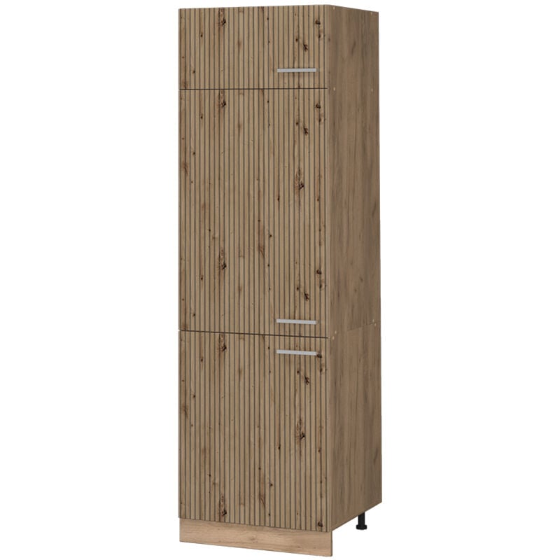 Vicco - Armoire pour frigo R-Line, Chêne Artisan, 60 cm
