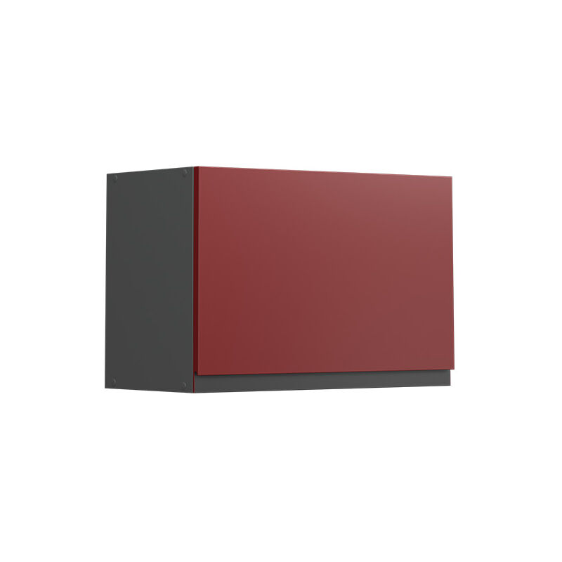 Elément haut de cuisine R-Line, Rouge, 60 cm J-Shape, plat Vicco