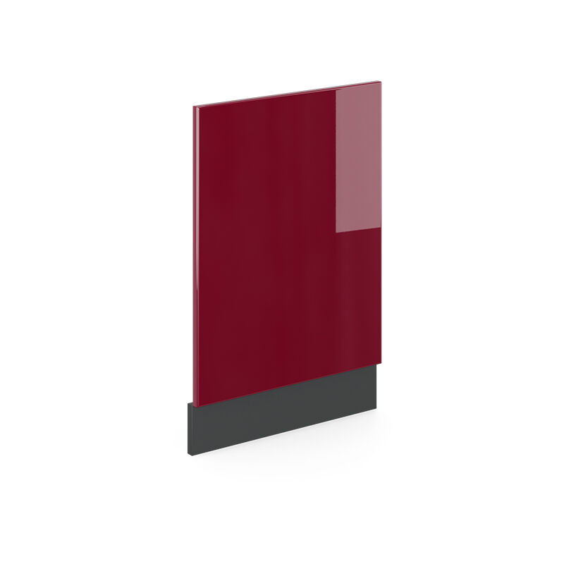 Façade R-Line, Rouge bordeaux Haute brillance, 45 cm sans plan de travail Vicco