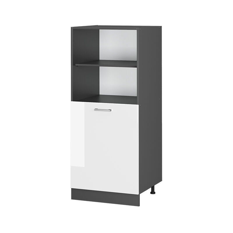 Vicco - Meuble pour four R-Line, Blanc Haute brillance, 60 cm