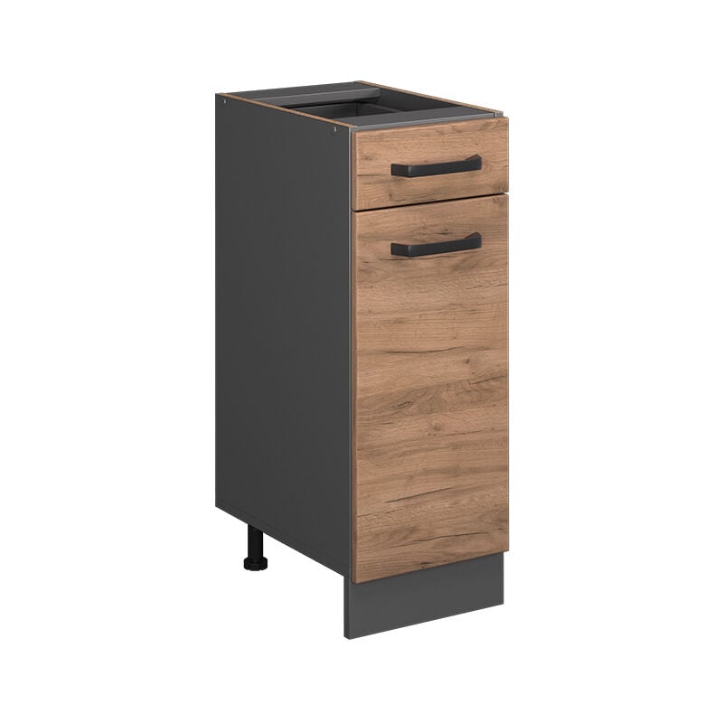 Meuble cuisine R-Line, Chêne de force doré, 30 cm sans plan de travail Vicco