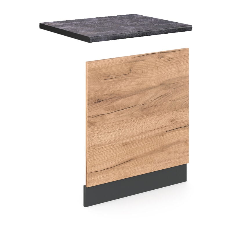 Vicco - Façade R-Line, Chêne de force doré, 60 cm, pt Anthracite