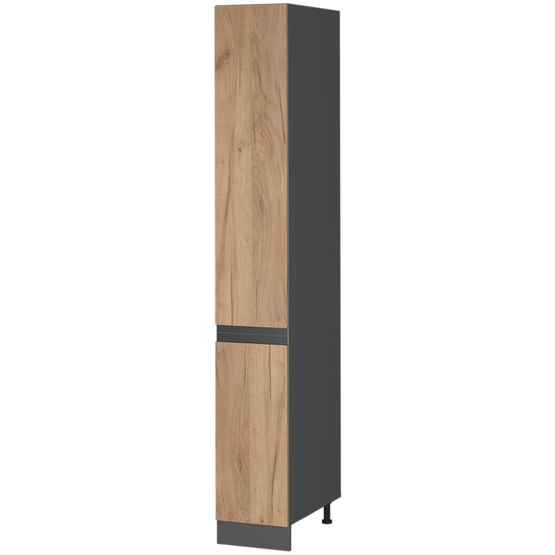Vicco - Meuble haute de cuisine R-Line, Chêne de force doré, 30 cm J-Shape