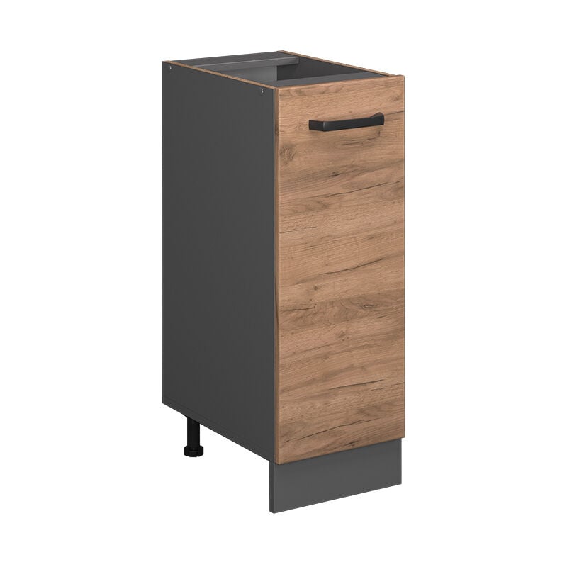 Armoire basse R-Line, Chêne de force doré, 30 cm sans plan de travail Vicco