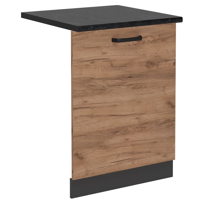 Panneau de lave-vaisselle R-Line, Chêne de force doré, 60cm, pt Anthracite Vicco