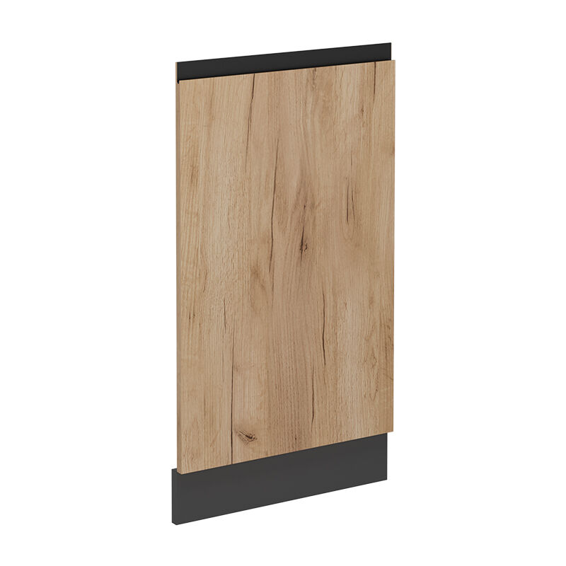 Façade de lave-vaisselle R-Line, Chêne de force doré, 45cm sans pt Vicco