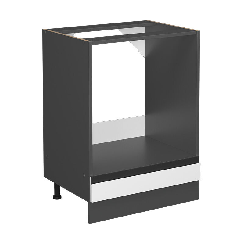 Vicco - Meuble pour four R-Line, Blanc, 60 cm J-Shape, sans plan de travail