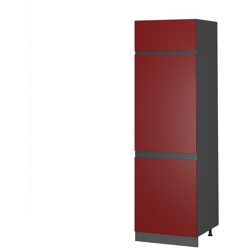 Vicco - Armoire pour frigo R-Line, Rouge, 60 cm J-Shape