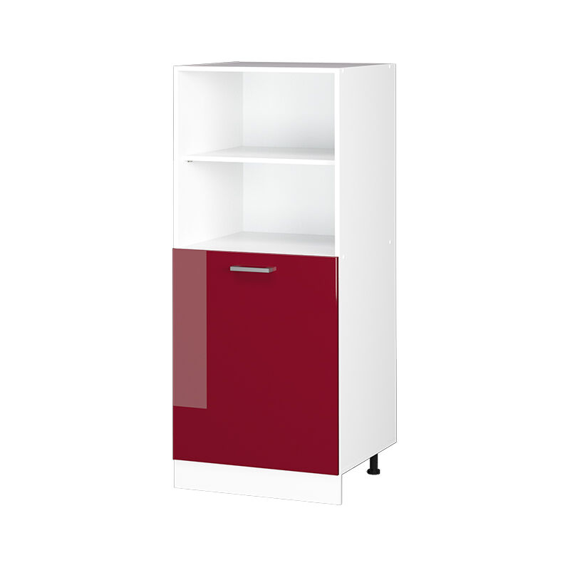 Vicco - Herdumbauschrank R-line, Bordeaux Hochglanz, 60 Cm