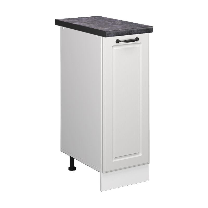 Vicco - Apothekerschrank R-line, Weiß Landhaus, 30 Cm , Ap Anthrazit