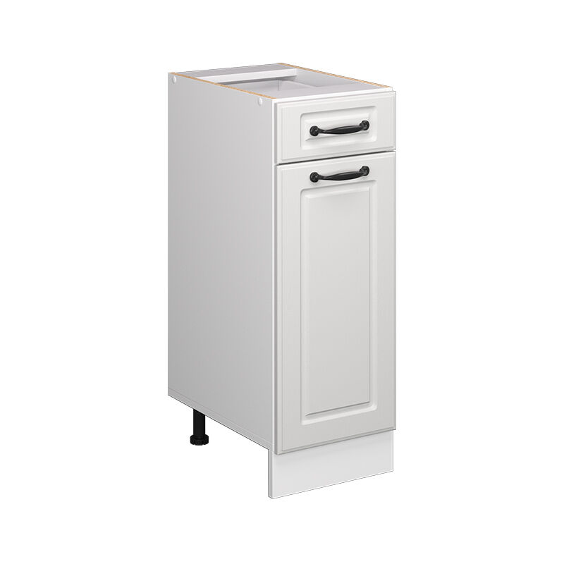 Vicco - Küchenunterschrank R-line, Weiß Landhaus, 30 Cm Ohne Arbeitsplatte