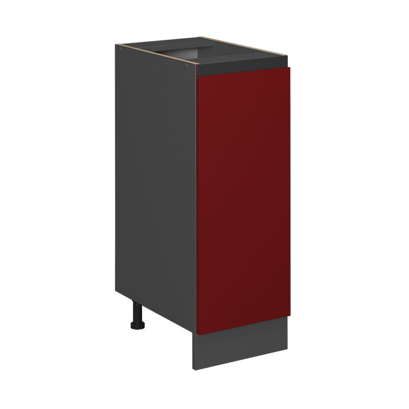 Vicco - Apothekerschrank R-line, Rot, 30 Cm J-shape, Ohne Arbeitsplatte