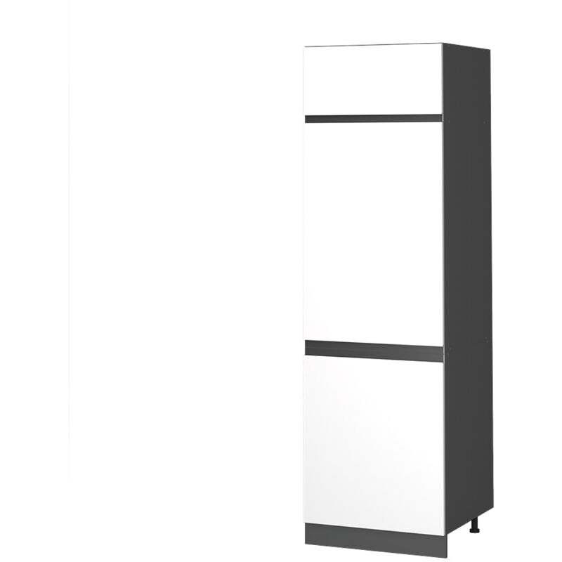Vicco - Kühlumbauschrank R-line, Weiß, 60 Cm J-shape