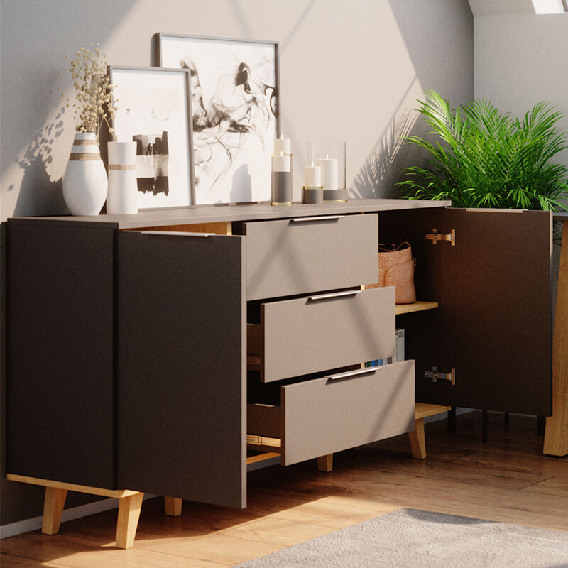 Kommode Nautica, Anthrazit, 138 X 82 Cm Vicco