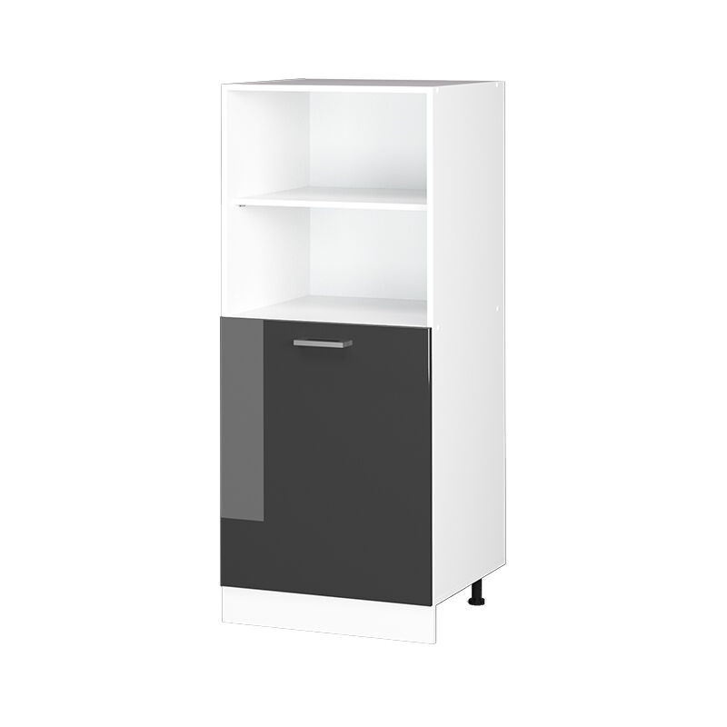 Vicco - Herdumbauschrank R-line, Anthrazit Hochglanz, 60 Cm