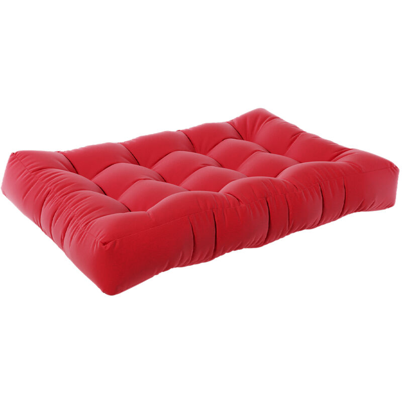 Coussins de palettes Flocken, Rouge, 120 x 15 cm Vicco