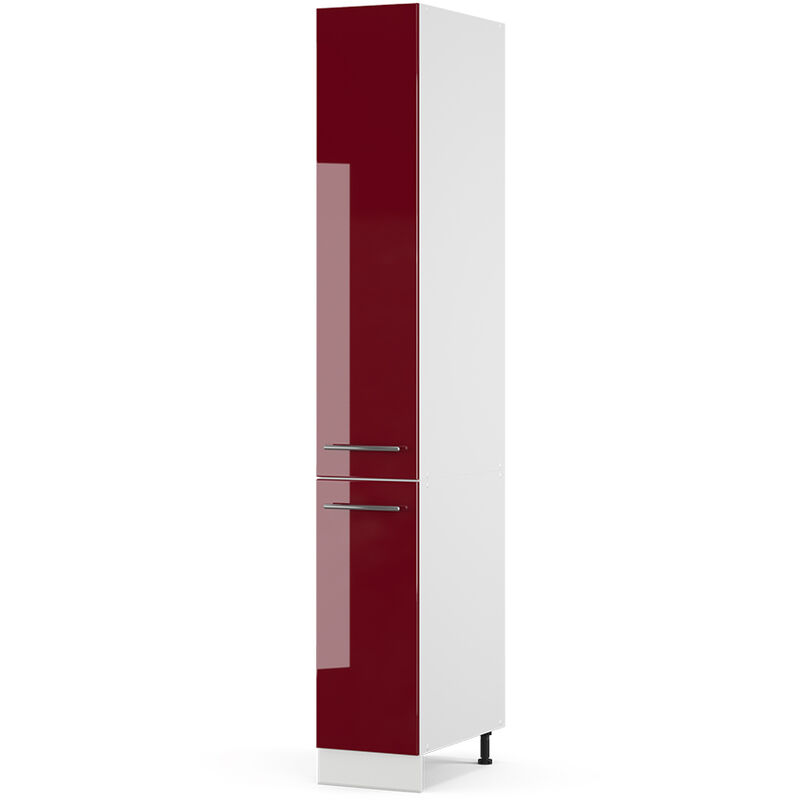 Vicco - Meuble haute de cuisine Fame-Line, Rouge bordeaux Haute brillance, 30 cm