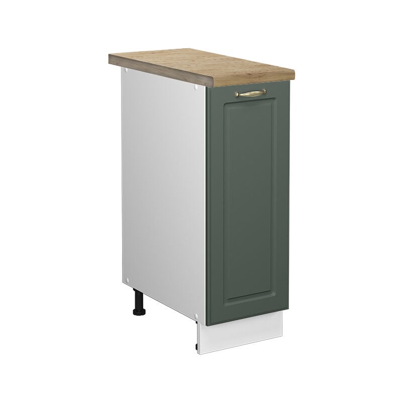 Meuble de cuisine Fame-Line, Vert Or Campagne, 30 cm, pt Chêne Vicco