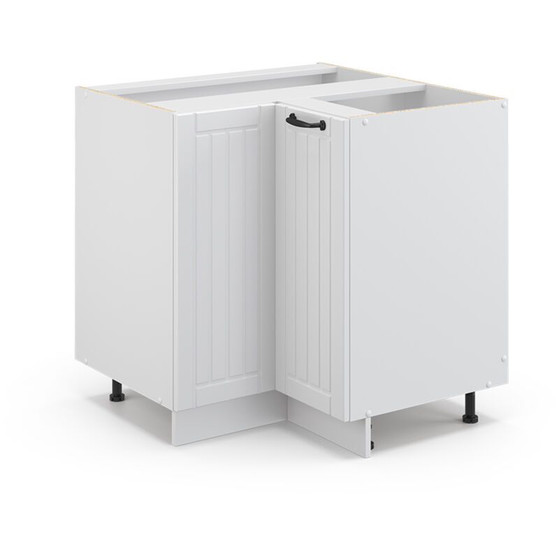 Meuble d'angle Fame-Line, Blanc campagne, 80.5 cm sans plan de travail Vicco