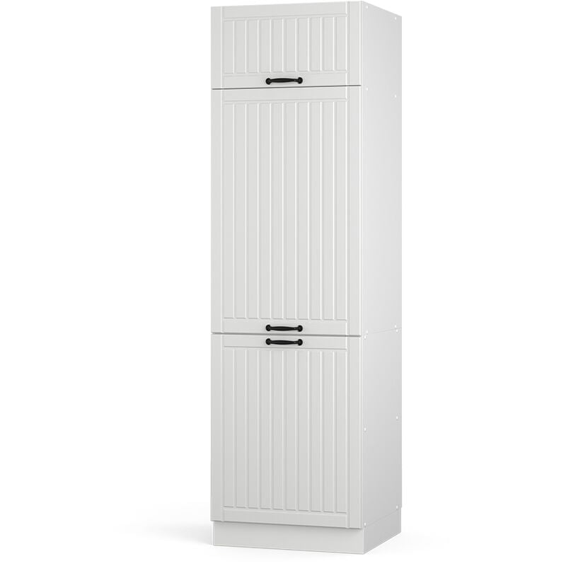Vicco - Armoire pour frigo Fame-Line, Blanc campagne, 60 cm