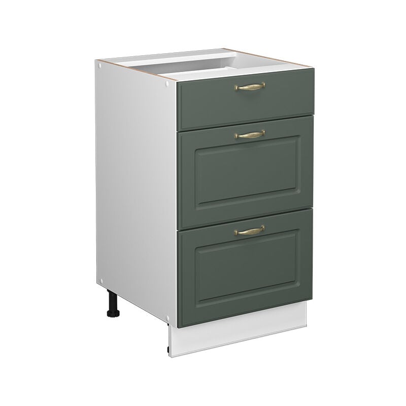 Meuble cuisine Fame-Line, Vert Or Campagne, 50 cm sans plan de travail Vicco