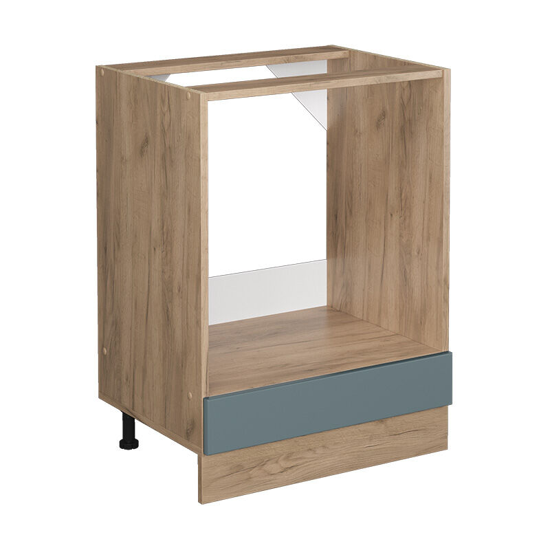 Vicco - Meuble pour four R-Line, Bleu-gris, 60 cm sans plan de travail