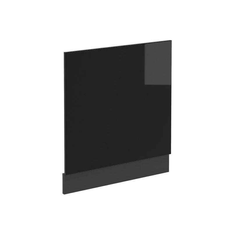 Façade R-Line, Noir Haute brillance, 60 cm sans plan de travail Vicco