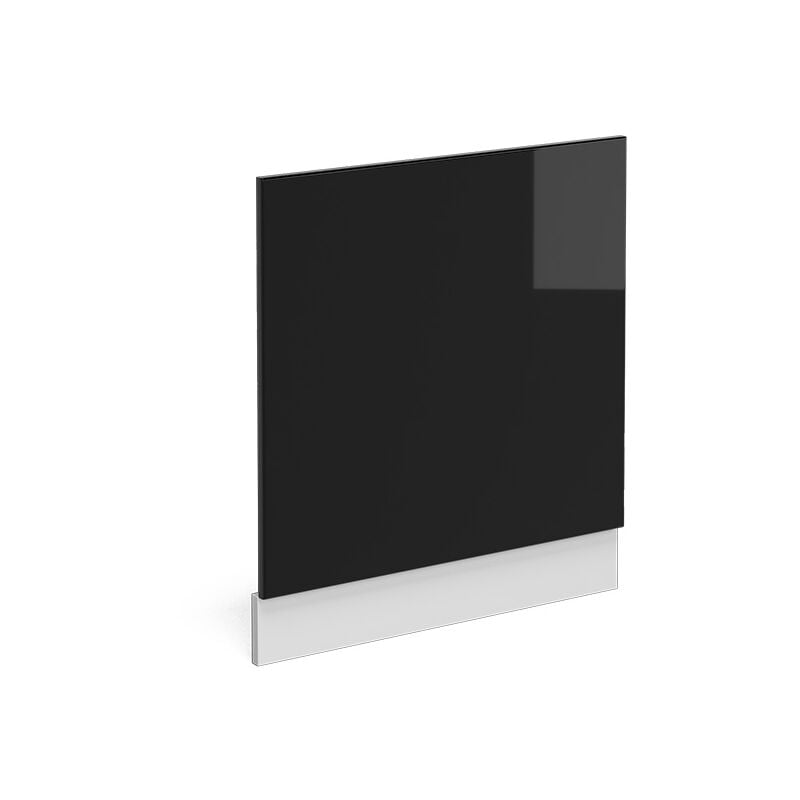 Façade R-Line, Noir Haute brillance, 60 cm sans plan de travail, Vicco