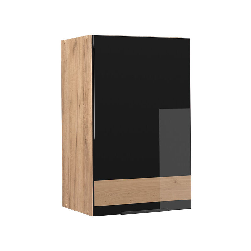 Elément haut de cuisine Fame-Line, Chêne noir brillant, 45 cm Vicco